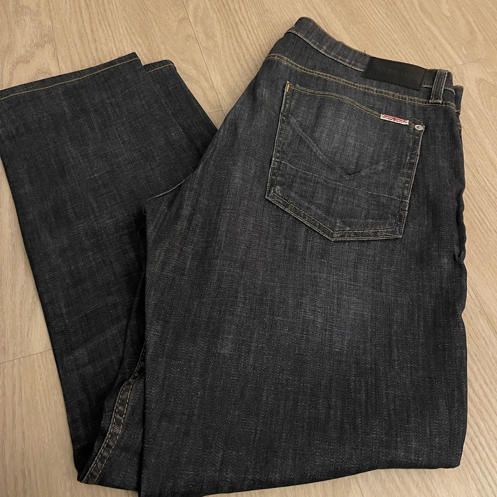 Deep Denim Hudson button fly jeans 34W 30L